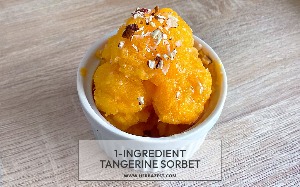 1-Ingredient Tangerine Sorbet