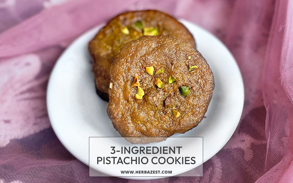 3-Ingredient Pistachio Cookies