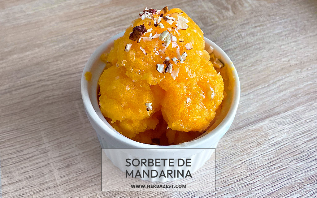 Sorbete de mandarina