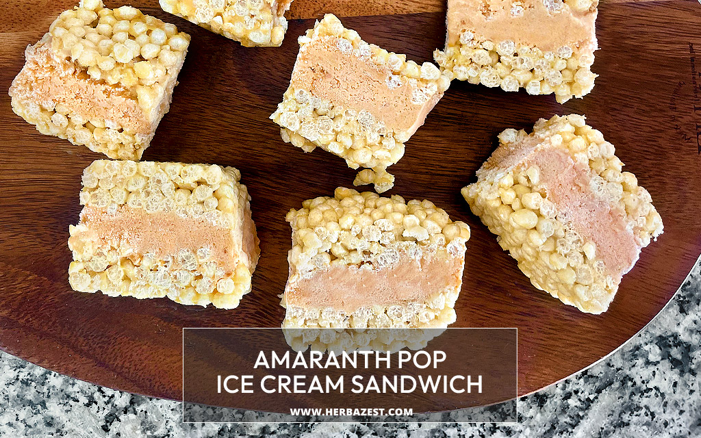 Amaranth Pop Ice Cream Sandwich