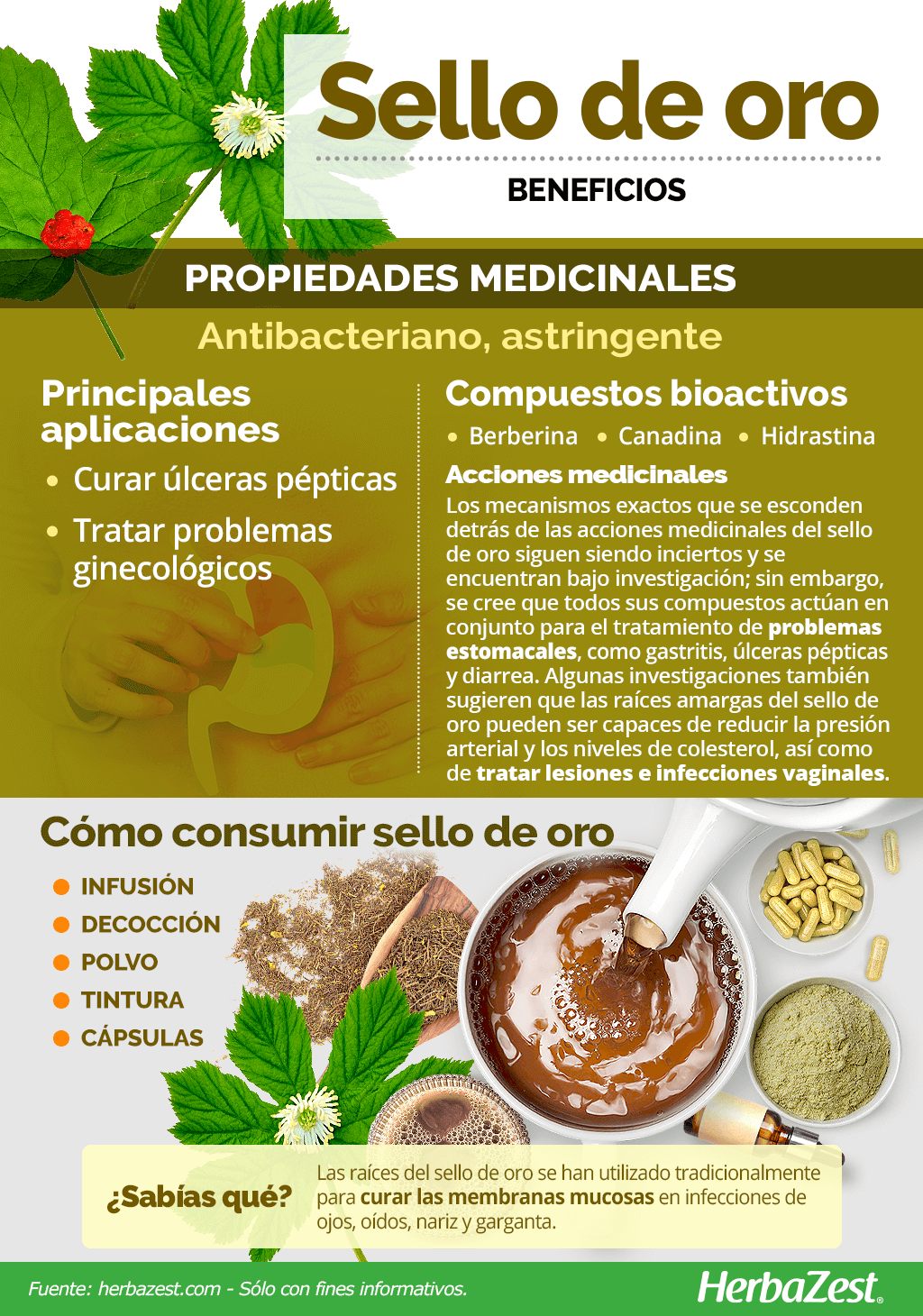 Beneficios del sello de oro