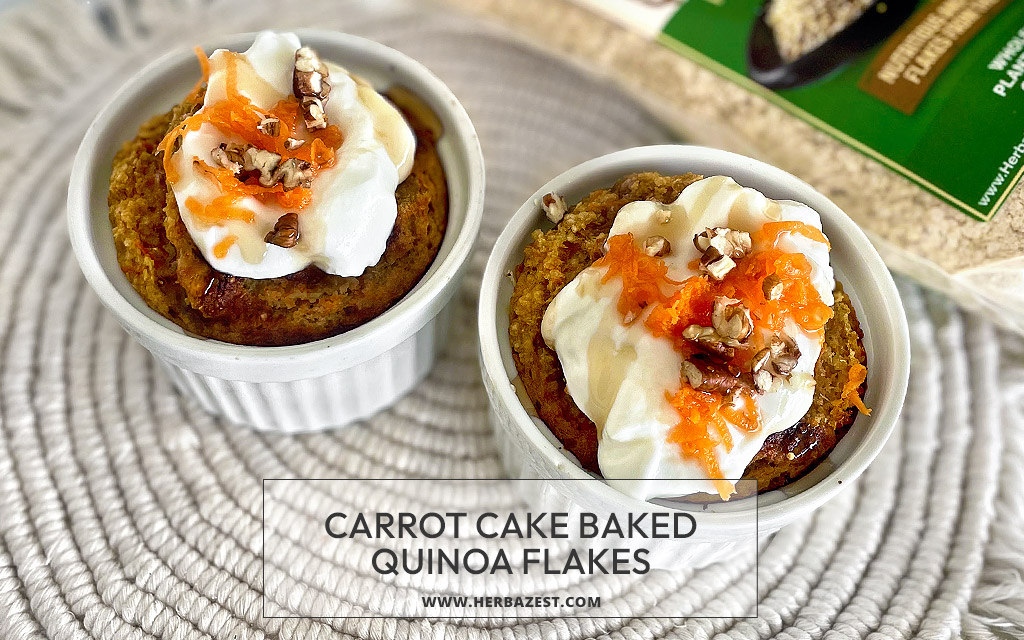 Carrot Cake Baked Quinoa Flakes