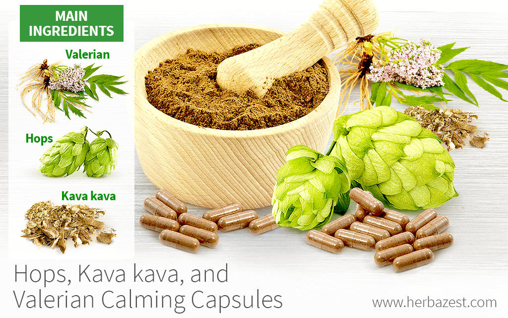 Hops Kava Kava And Valerian Calming Capsules Herbazest