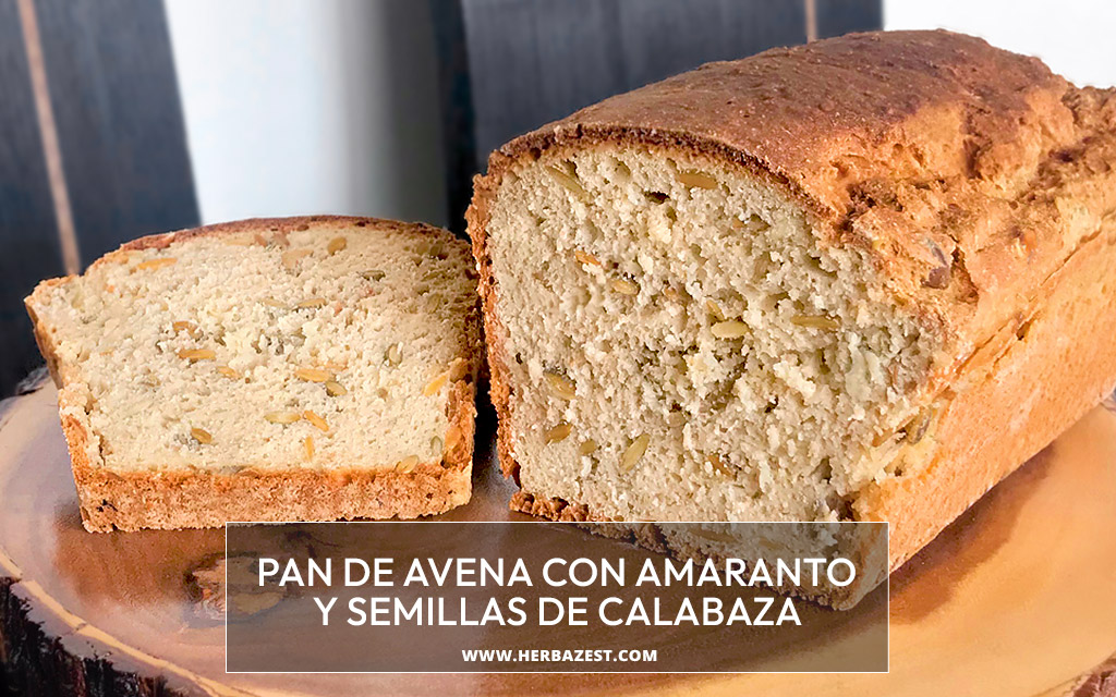 Pan de avena con amaranto y semillas de calabaza