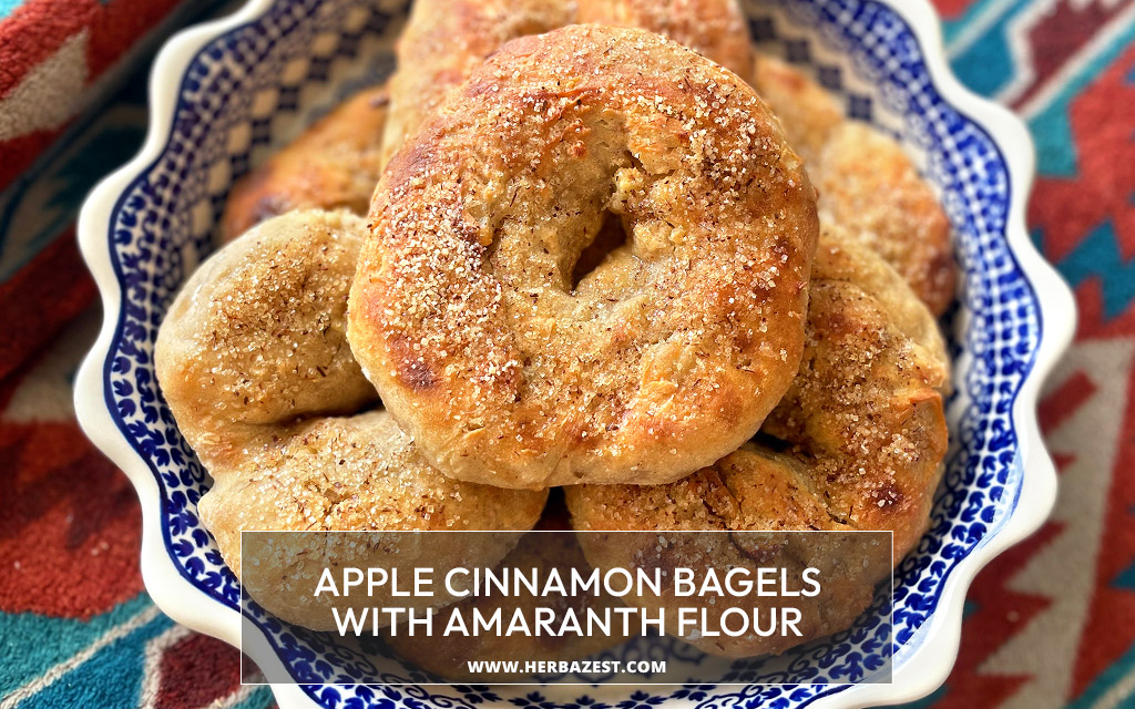 Apple Cinnamon Bagels with Amaranth Flour