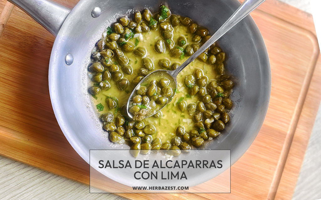 Salsa de alcaparras con lima