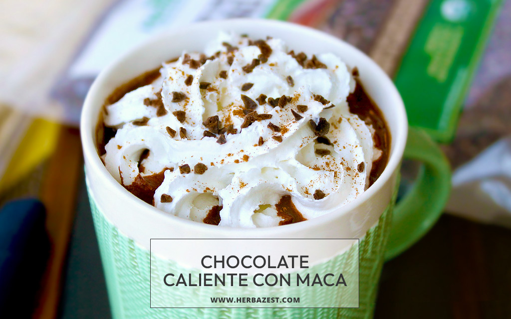 Chocolate caliente con maca