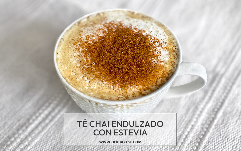 Té chai endulzado con estevia