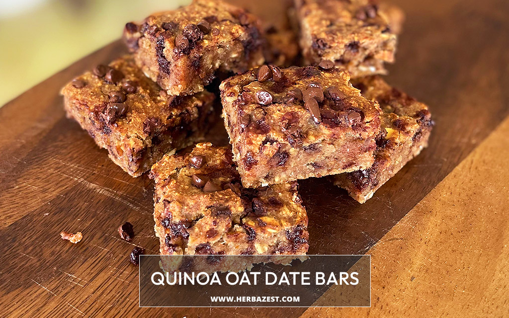 Quinoa Oat Date Bars